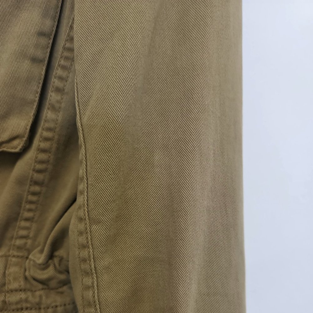 New Haven Supply Chino Jacket XS Tan Twill Cargo Pockets Cinch Waist - Picture 10 of 13
